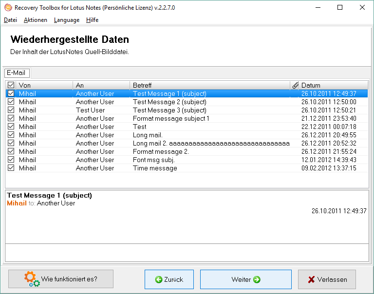 lotus notes reparaturwerkzeug