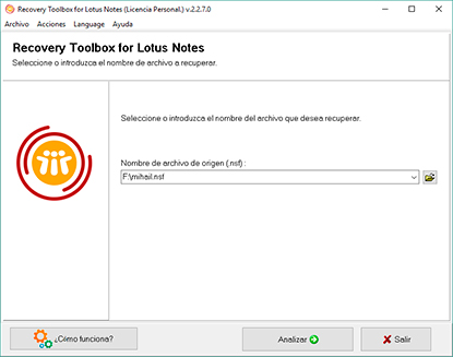 software de recuperación de lotus notes