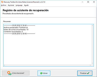 reparación de lotus notes