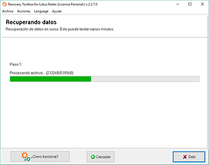 recuperación de lotus notes