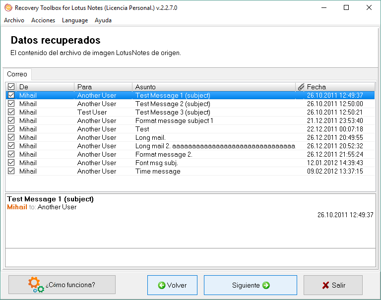 lotus notes herramienta de reparación