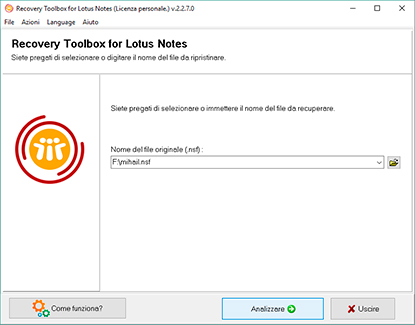 software di recupero lotus notes