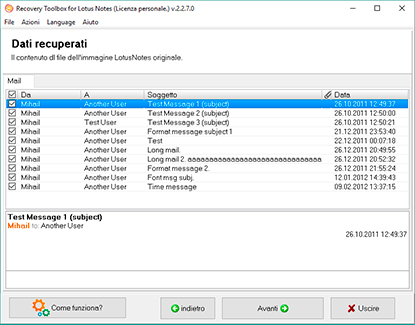 riparazione delle lotus notes
