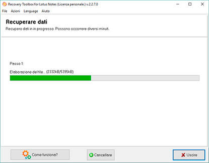 recupero delle lotus notes