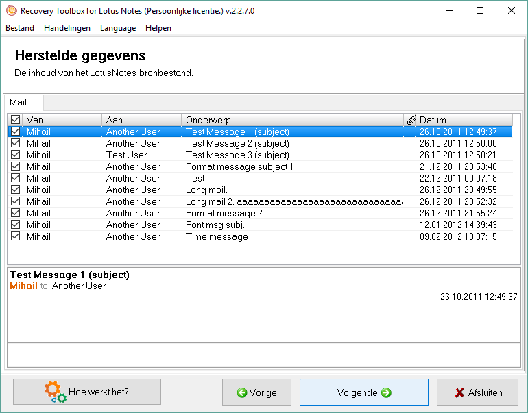 lotus notes reparatiegereedschap