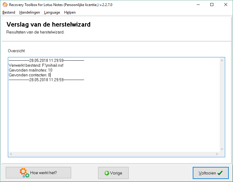 gegevens herstellen van beschadigd nsf