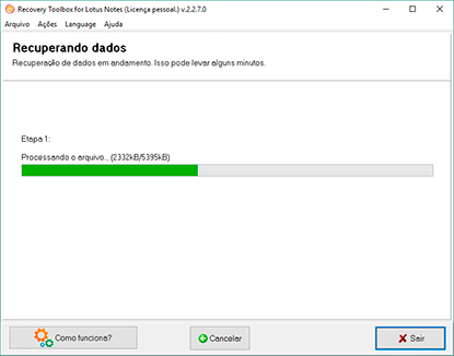 recuperação de lotus notes