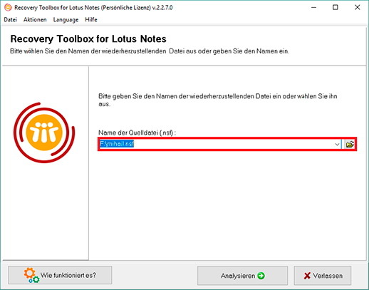 .nsf-Reparaturdienstprogramm