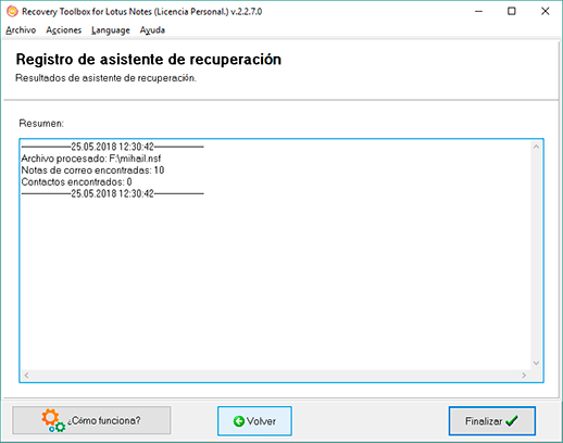 reparar archivos corruptos Lotus Notes
