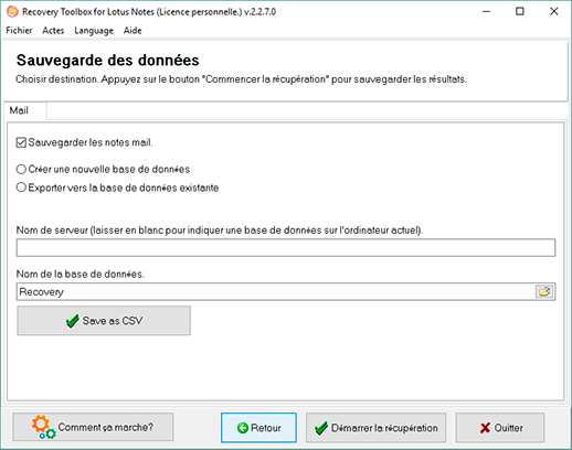 comment réparer un fichier nsf corrompu