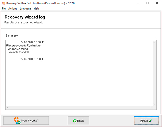 fix corrupt files Lotus Notes