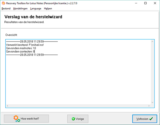 corrupte bestanden repareren Lotus Notes