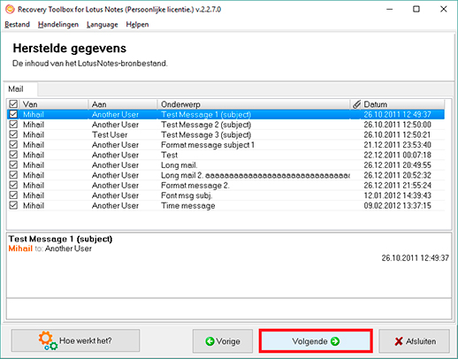 nsf herstelprogramma lotus notes
